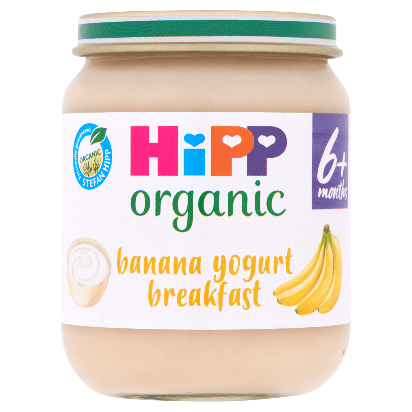 HiPP Organic Banana Yogurt Breakfast 6+ Months 125g - UK Food & Drink - 4062300026049