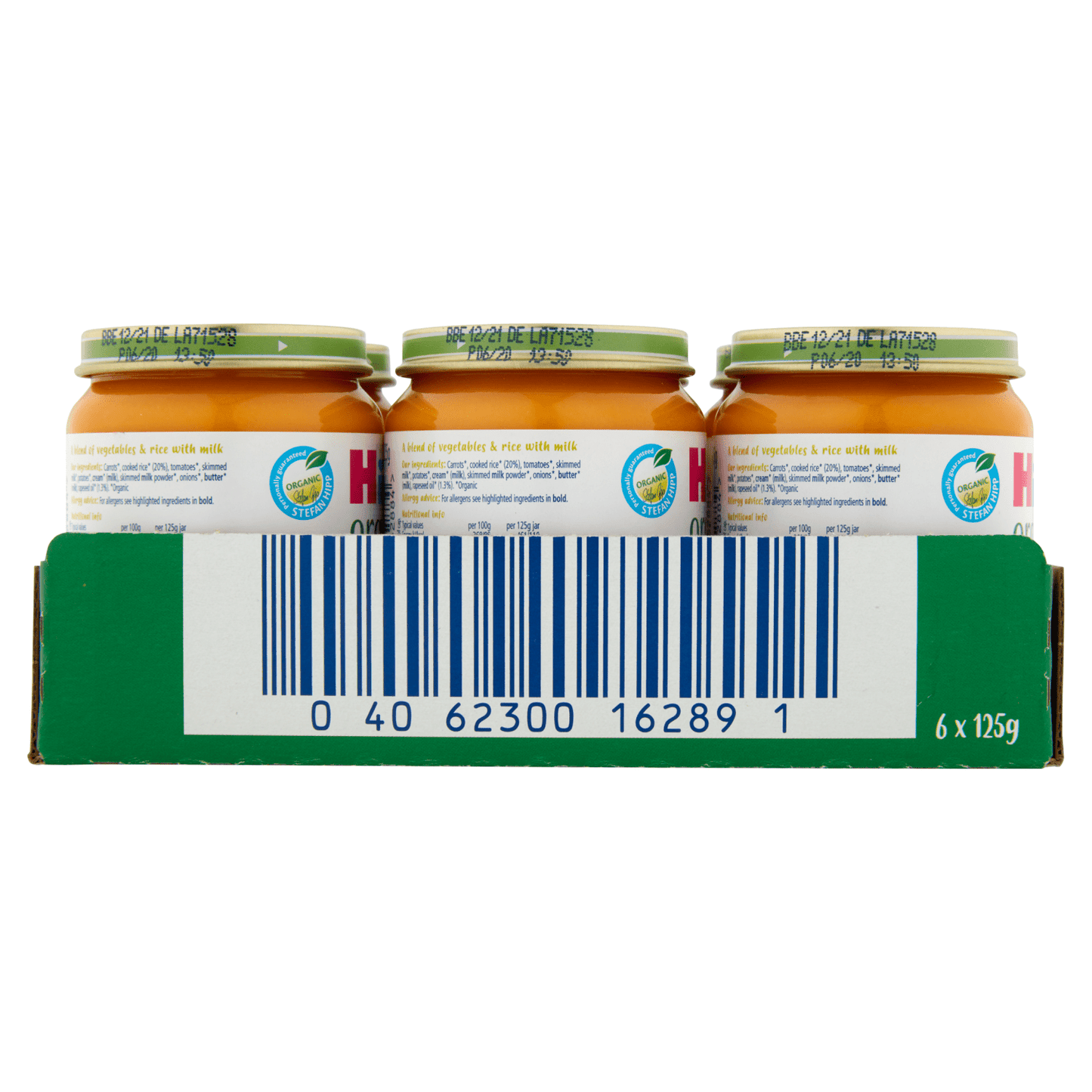 HiPP Organic Tasty Vegetable Risotto Baby Food Jar 6+ Months 125g - UK Food & Drink - 4062300162884