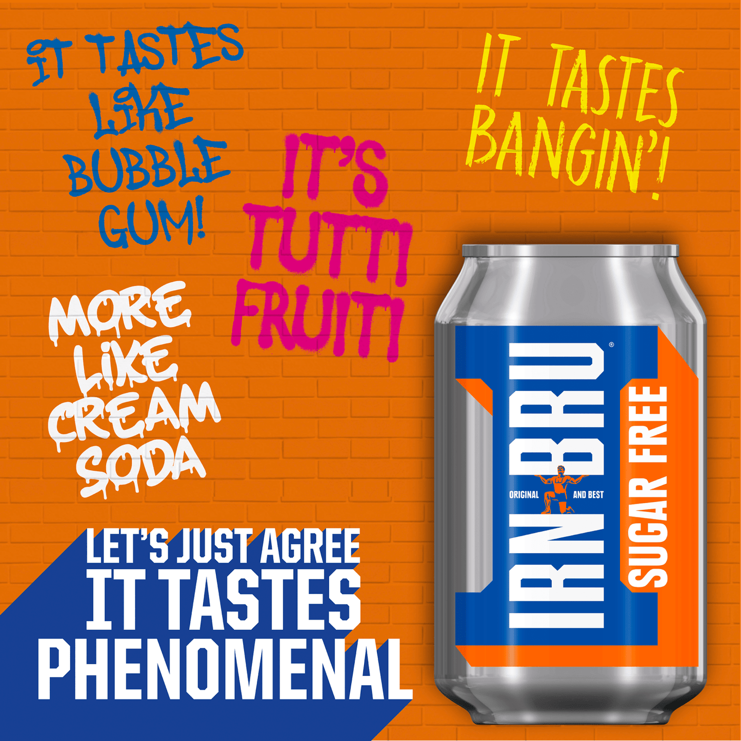 IRN - BRU Sugar Free Can 330ml - UK Food & Drink - 50107223