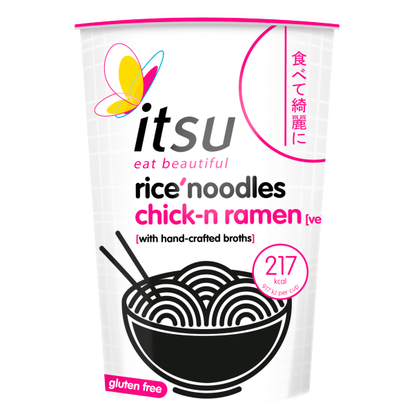Itsu Chick - n Ramen Rice' Noodles 64g - UK Food & Drink - 5060262489741