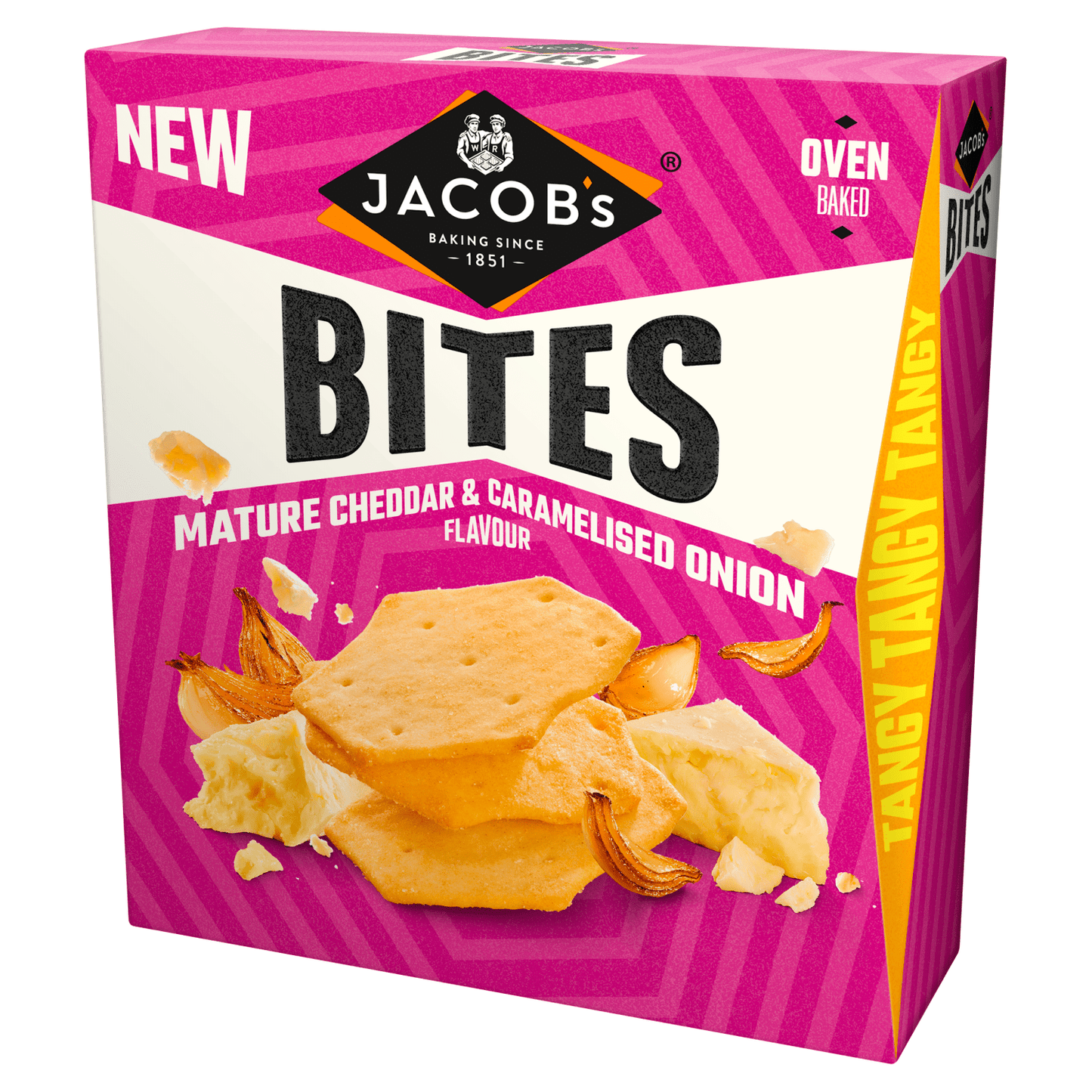 Jacob's Mature Cheddar & Caramelised Onion Flavour Bites 125g - UK Food & Drink - 5000168002330