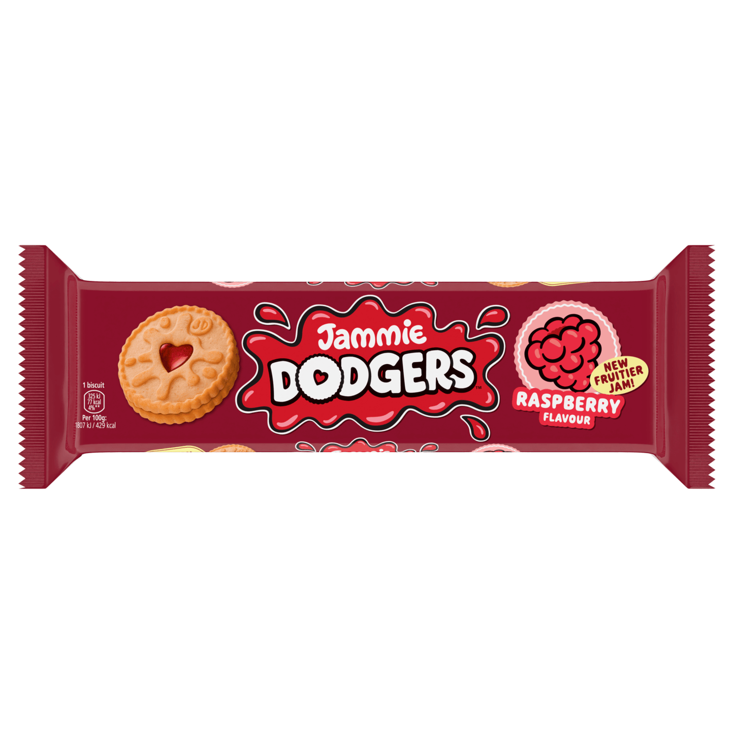 Jammie Dodgers Raspberry Flavour 140g - UK Food & Drink - 72417143700