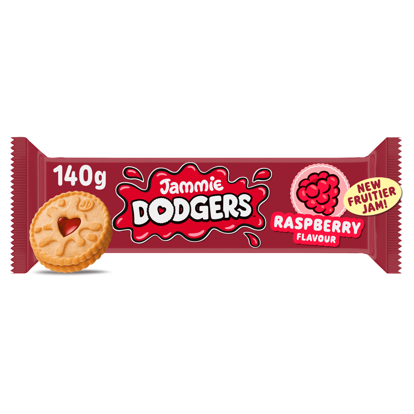 Jammie Dodgers Raspberry Flavour 140g - UK Food & Drink - 72417143700