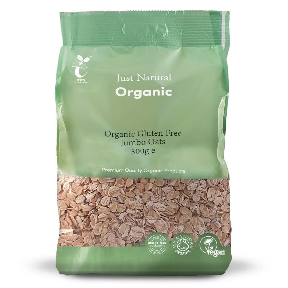 Just Natural Organic Gluten Free Jumbo Oats - UK Food & Drink - 5060338039818