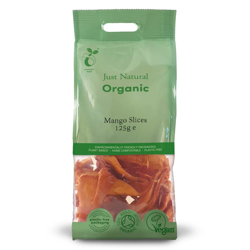 Just Natural Organic Mango Slices - UK Food & Drink - 5060338033380