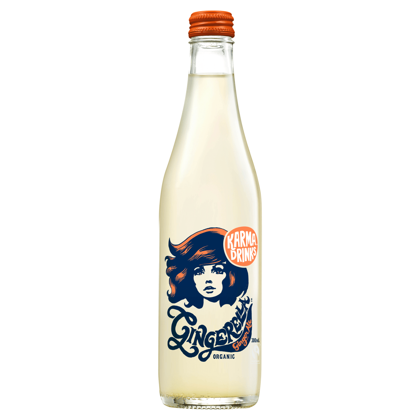 Karma Drinks Fairtrade Organic Gingerella Ginger Ale 300ml - UK Food & Drink - 9421902090035