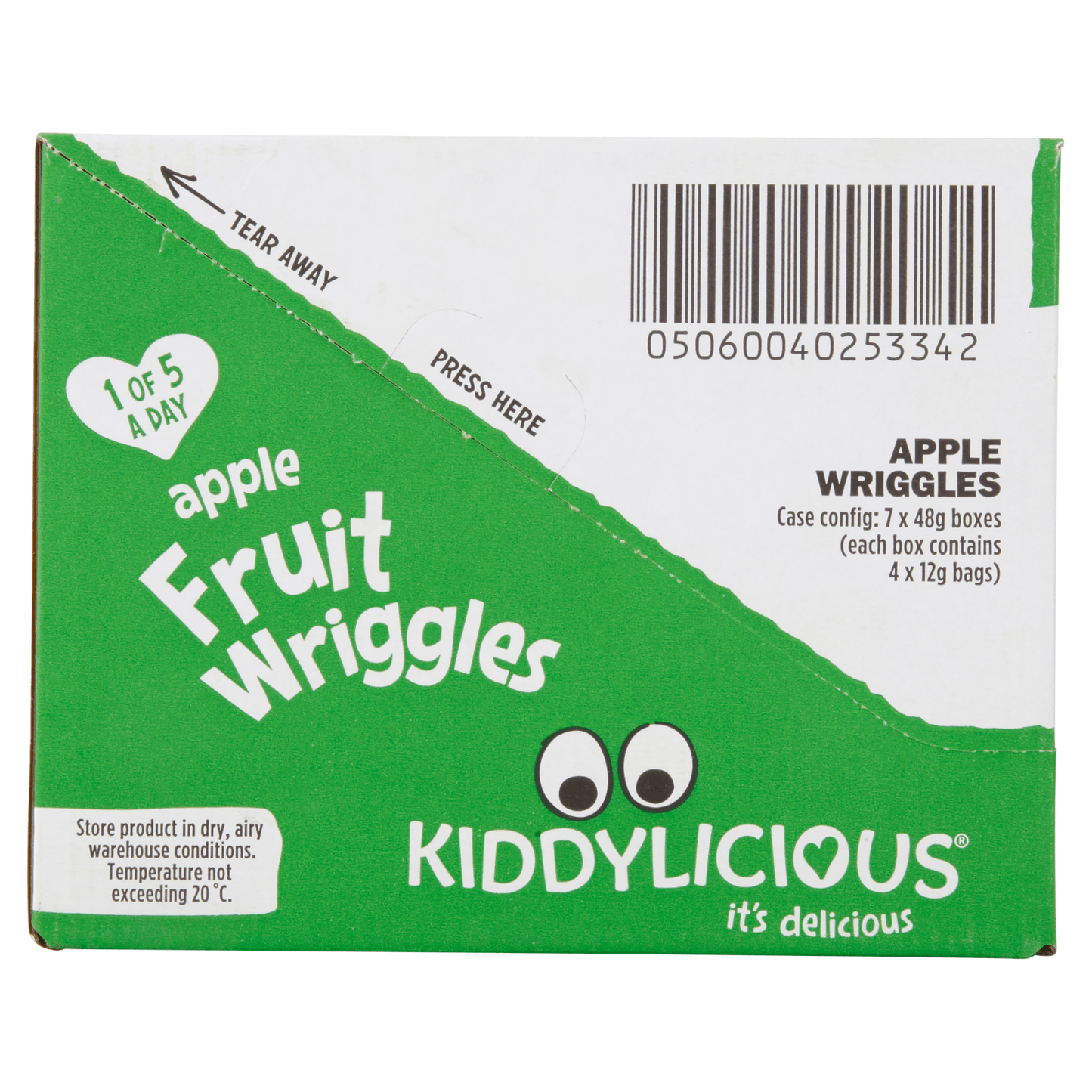 Kiddylicious Apple Wriggles Baby Snacks 4x12g - UK Food & Drink - 5060040253137