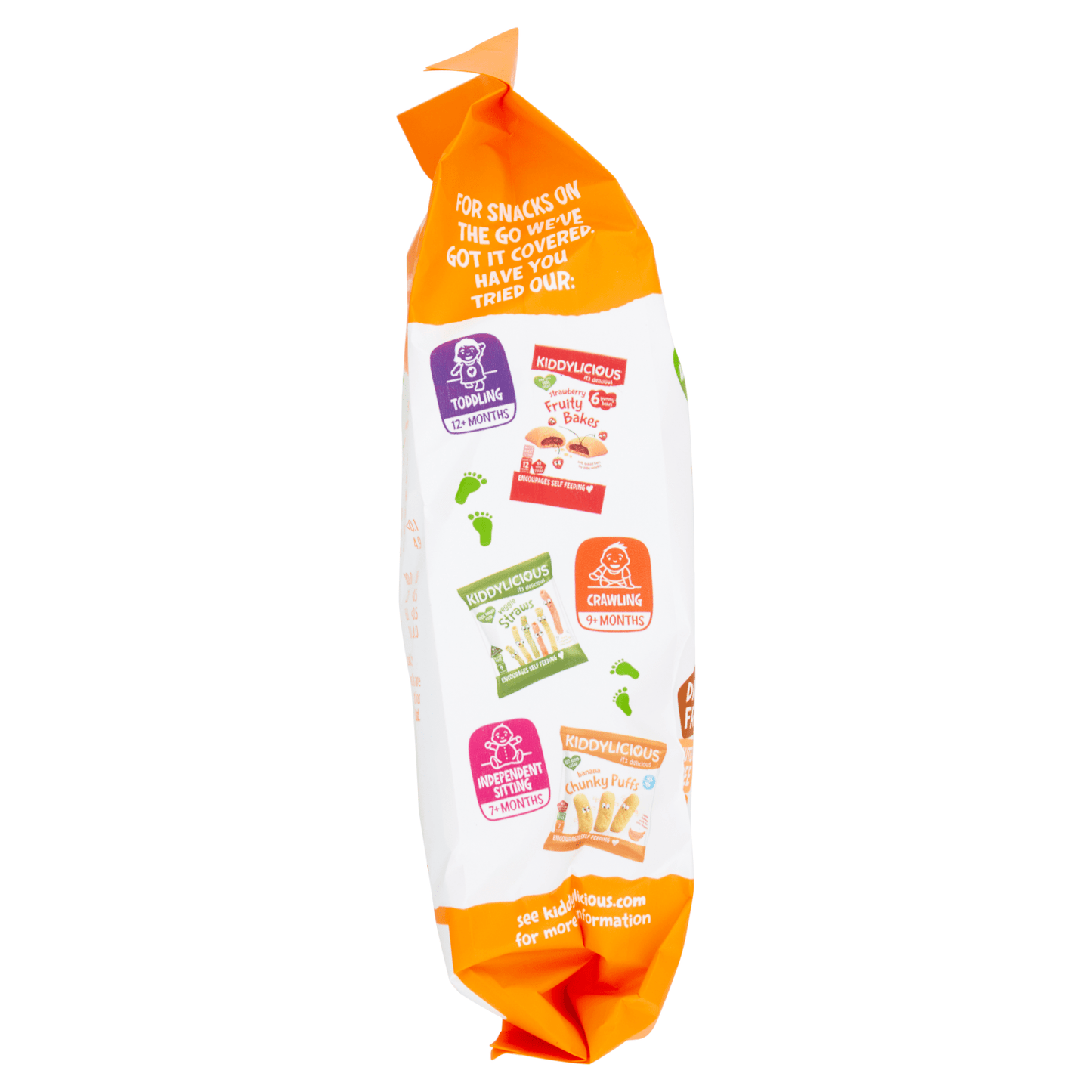Kiddylicious Banana & Pumpkin Melty Buttons 9+ Months 5 x 6g (30g) - UK Food & Drink - 5060040252772
