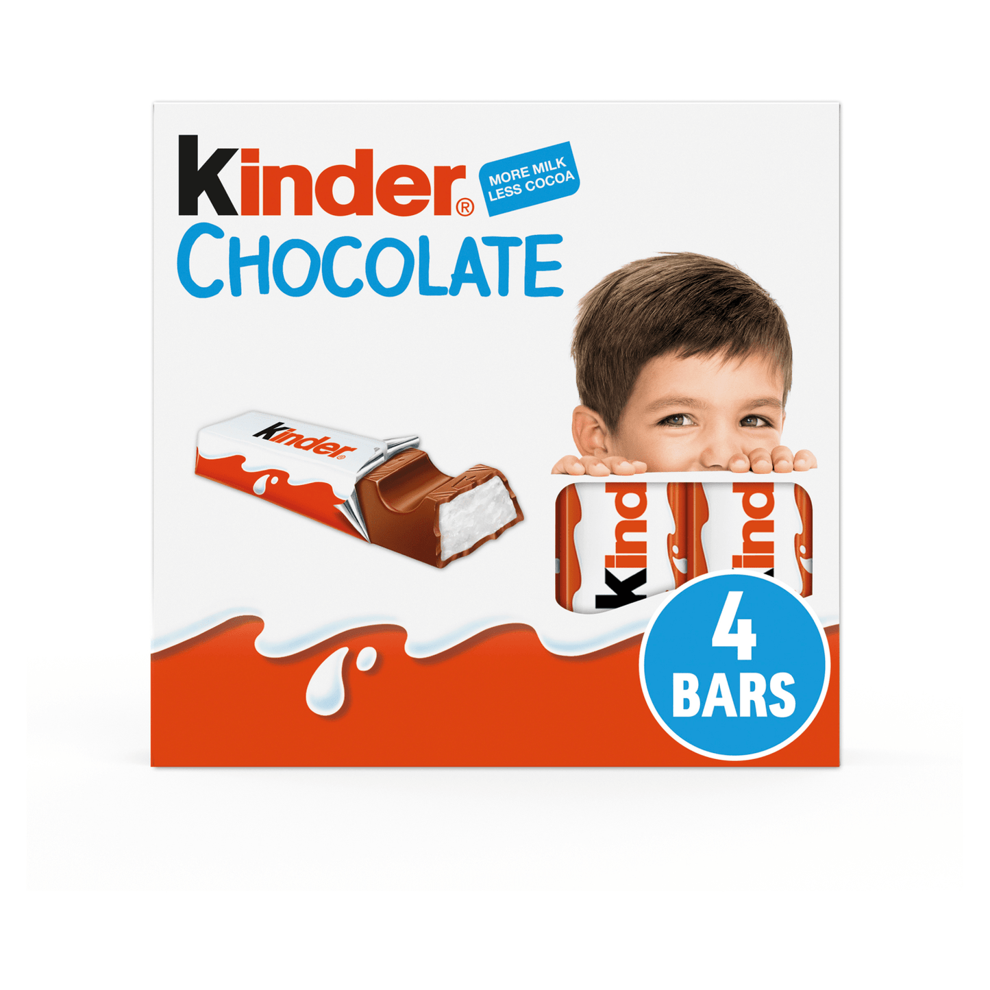 Kinder Small Chocolate Bars Multipack 4 x 12.5g (50g) - UK Food & Drink - 80177609
