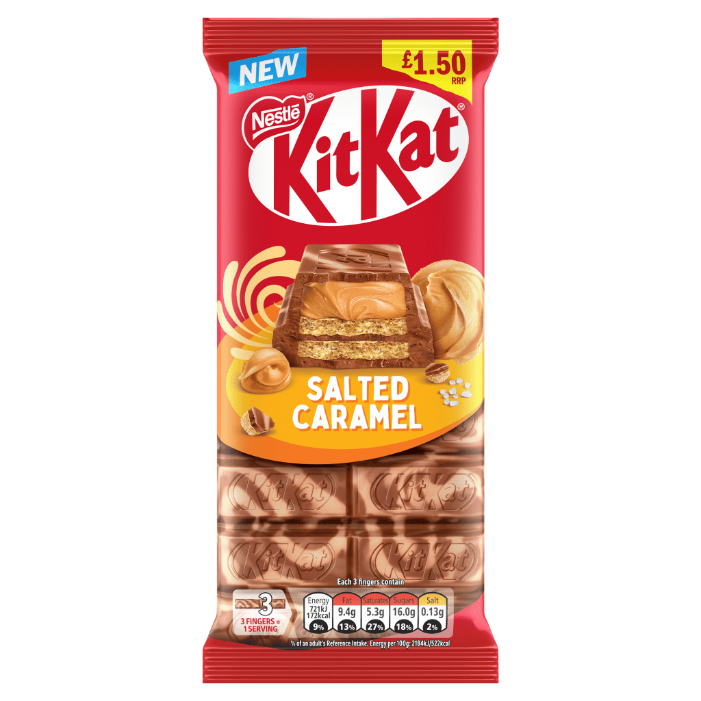 Kit Kat Salted Caramel Sharing Block Pm £1.50 99g - UK Food & Drink - 3800020441732