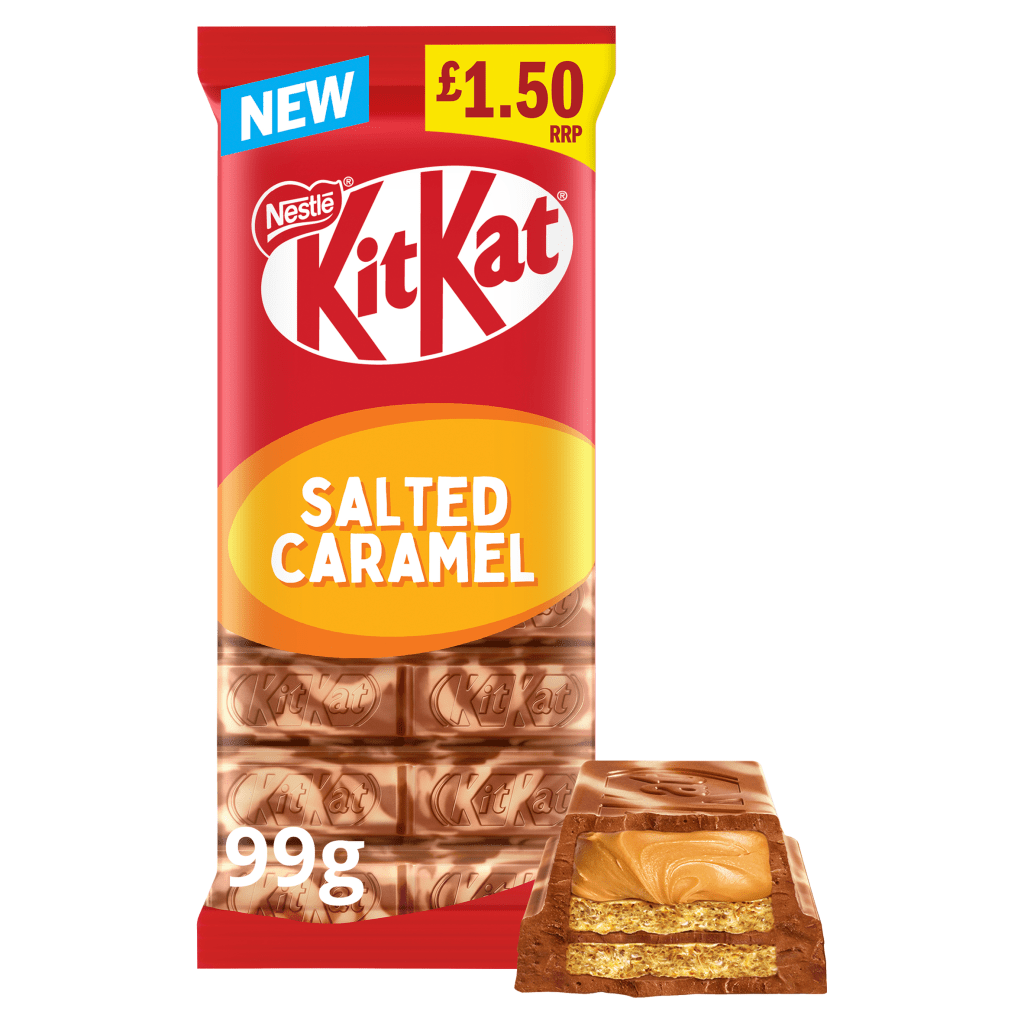 Kit Kat Salted Caramel Sharing Block Pm £1.50 99g - UK Food & Drink - 3800020441732
