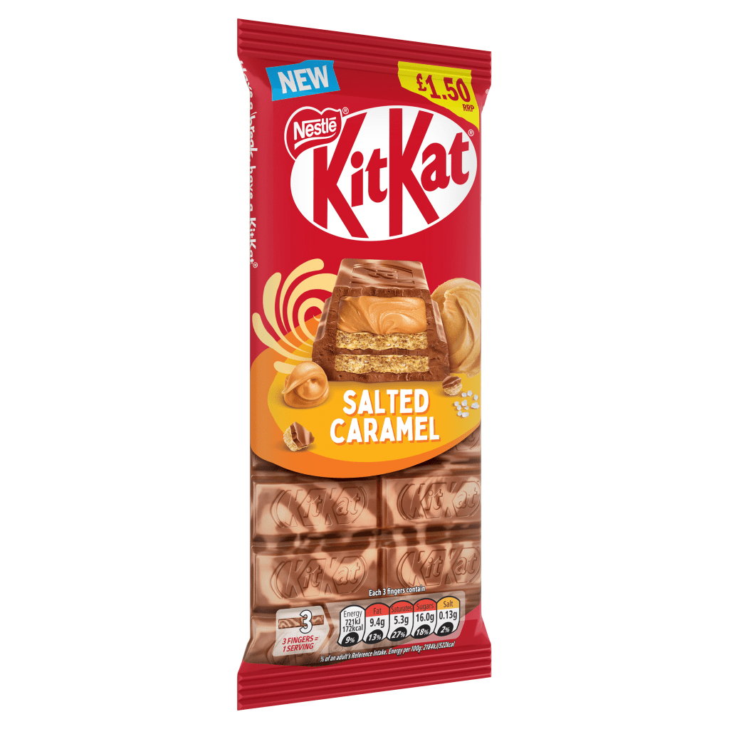Kit Kat Salted Caramel Sharing Block Pm £1.50 99g - UK Food & Drink - 3800020441732