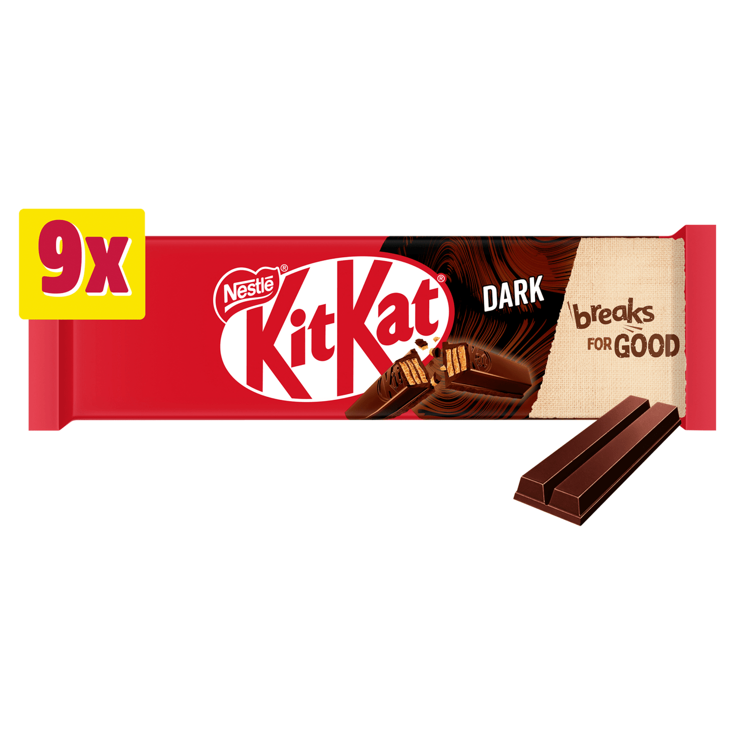 KitKat 2 Finger Dark 9 x 20.7g (186.3g) - UK Food & Drink - 7613036099387
