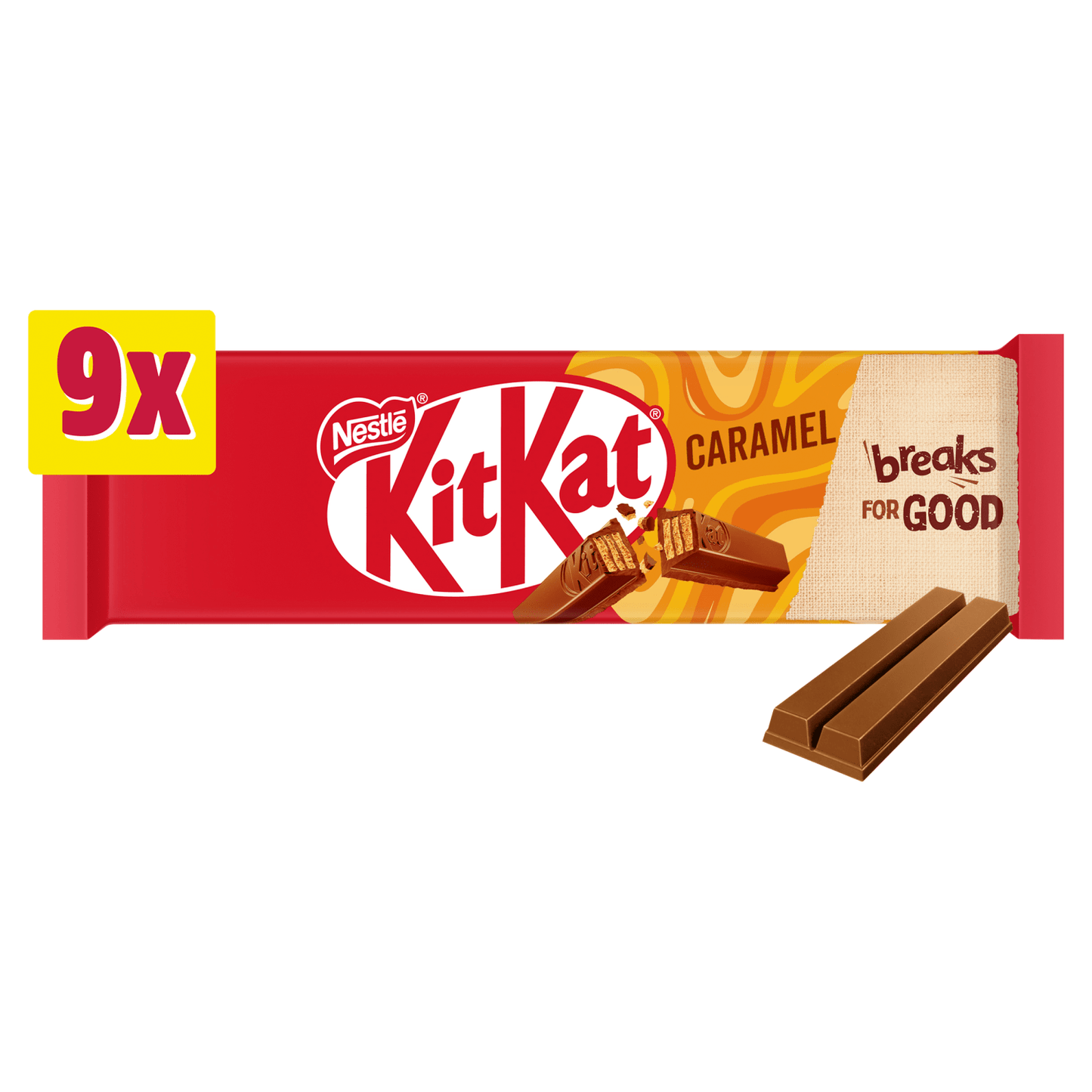 KitKat Caramel 9 x 20.7g (186.3g) - UK Food & Drink - 8445290526298