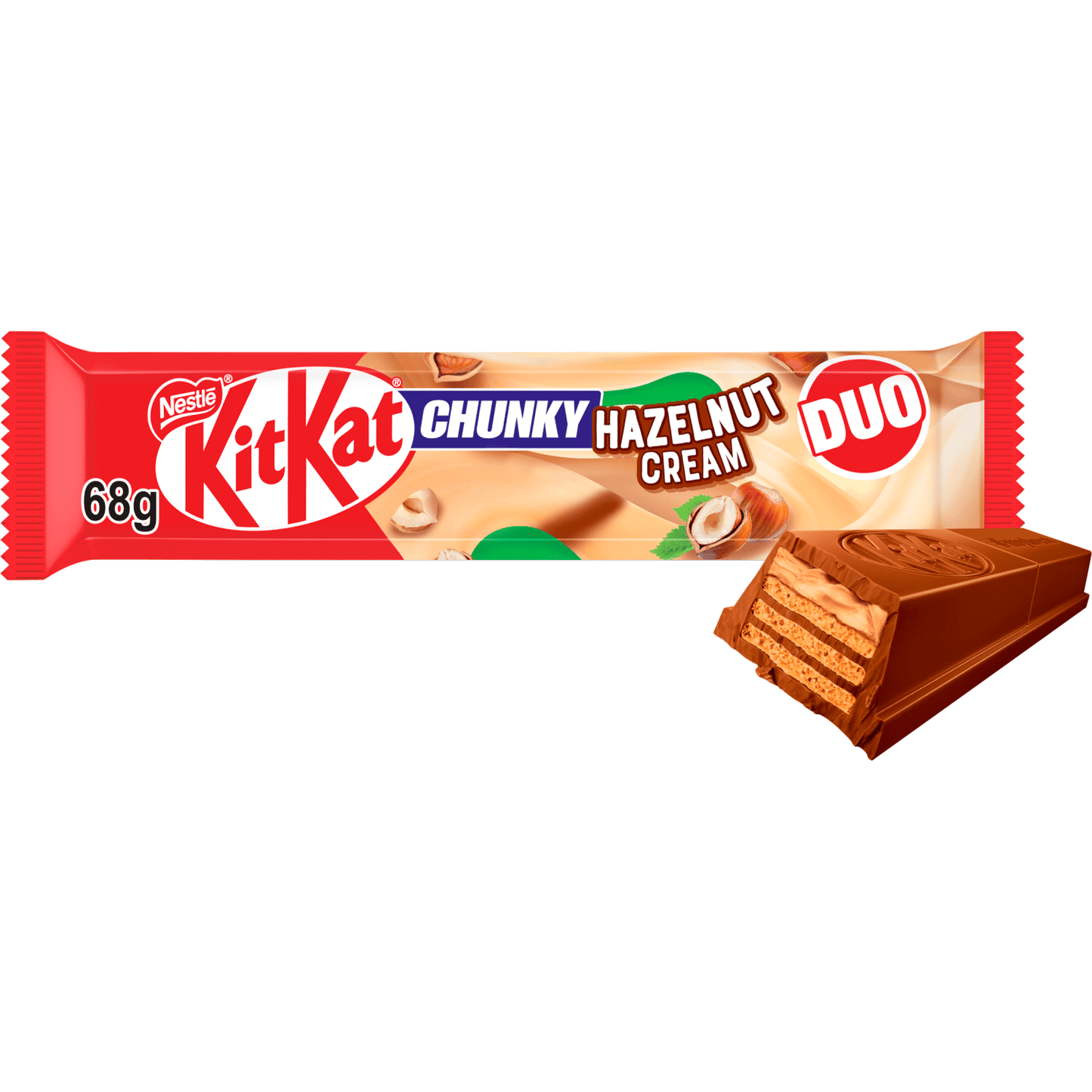 Kitkat Chunky Hazelnut Cream Duo 68g - UK Food & Drink - 3800020441749
