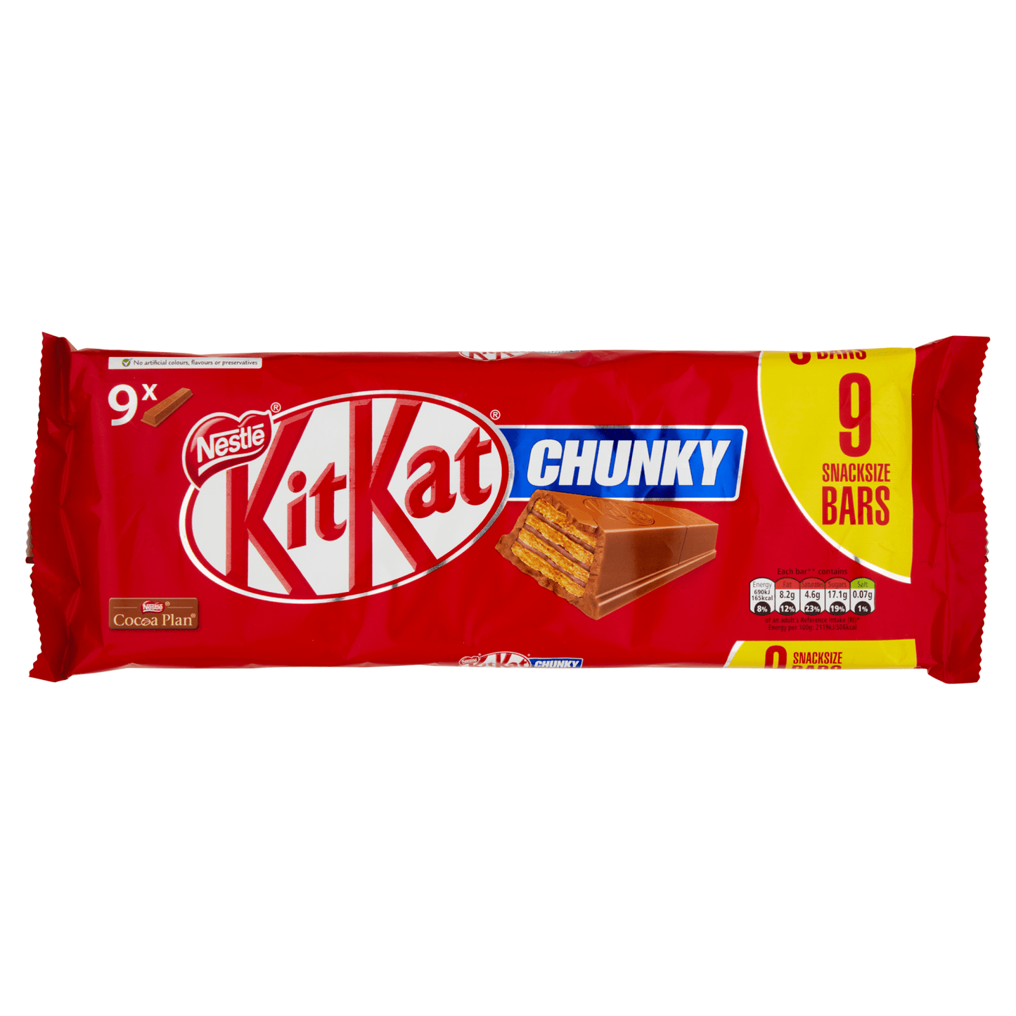 KitKat Chunky Milk Chocolate Bar 9 x 32g (288g) - UK Food & Drink - 7613036041683