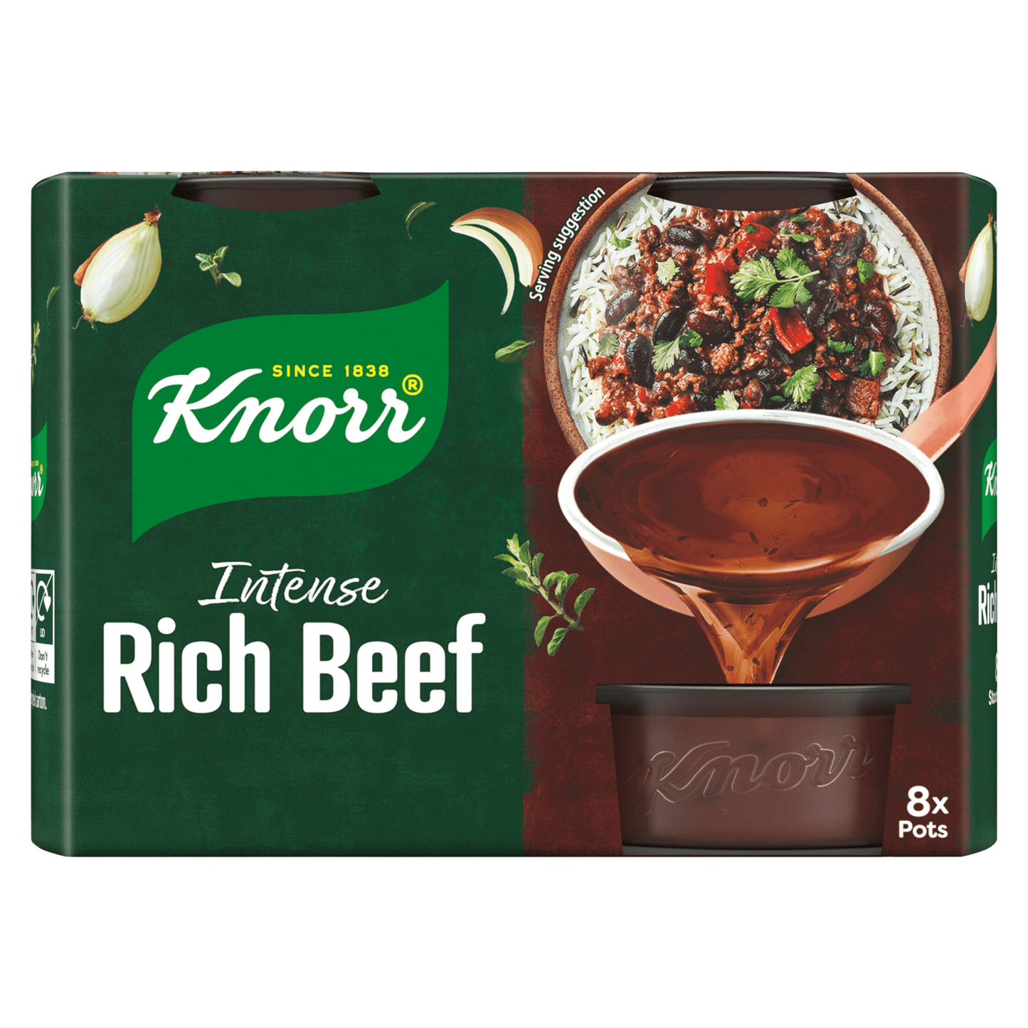 Knorr Stock Pots Rich Beef 8x 28 g - UK Food & Drink - 8712566479481