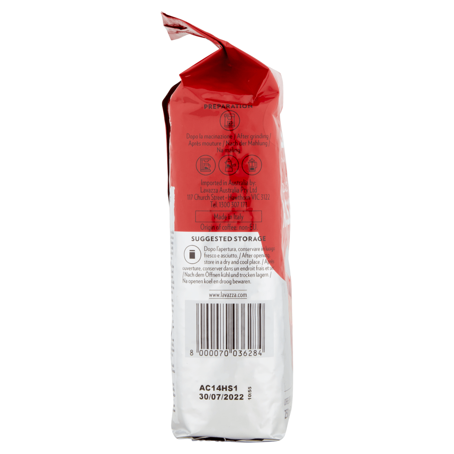 Lavazza Qualità Rossa Coffee Beans 250g - UK Food & Drink - 8000070036284