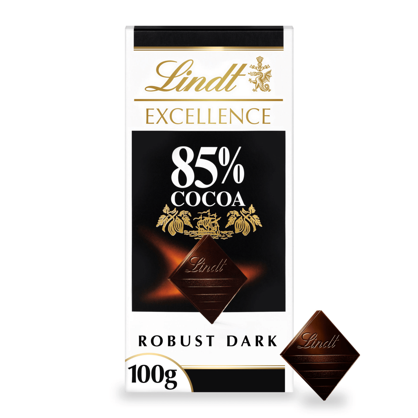 Lindt Excellence Dark 85% Cocoa Chocolate Bar 100g - UK Food & Drink - 3046920028363