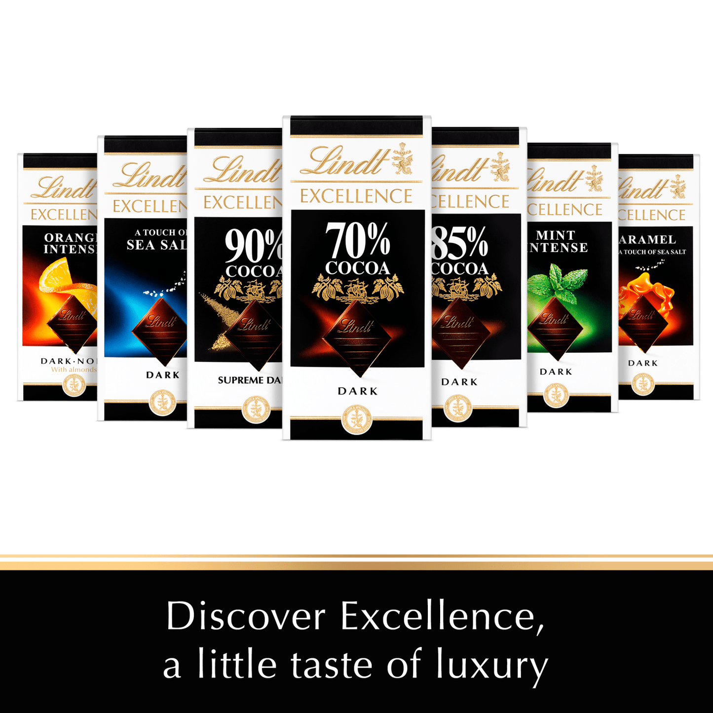 Lindt Excellence Dark Orange Chocolate Bar 100g - UK Food & Drink - 3046920028370