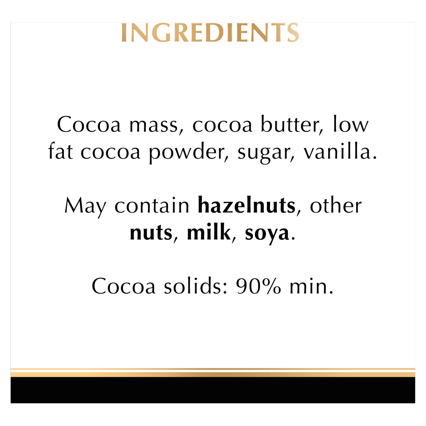 Lindt Excellence Intense Dark 90% Cocoa Chocolate Bar 100g - UK Food & Drink - 3046920029759