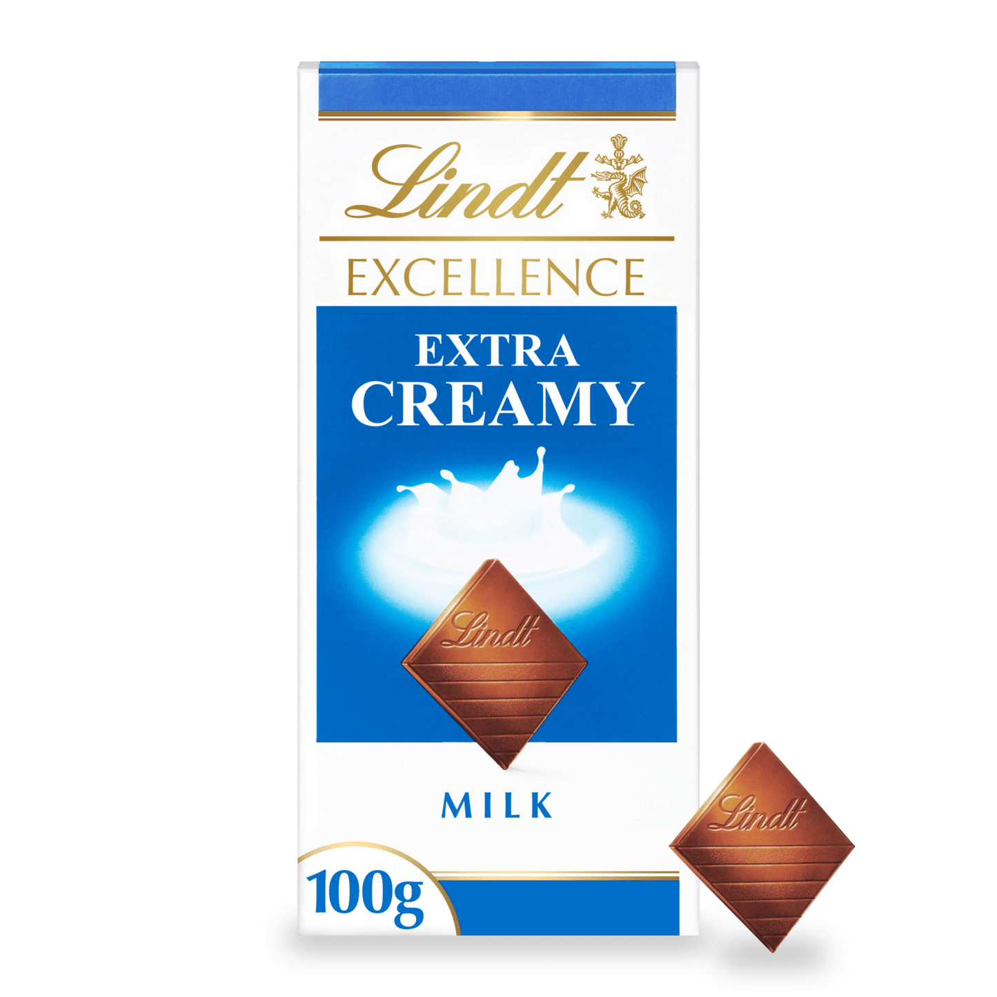 Lindt Excellence Milk Extra Creamy Chocolate Bar 100g - UK Food & Drink - 3046920011013