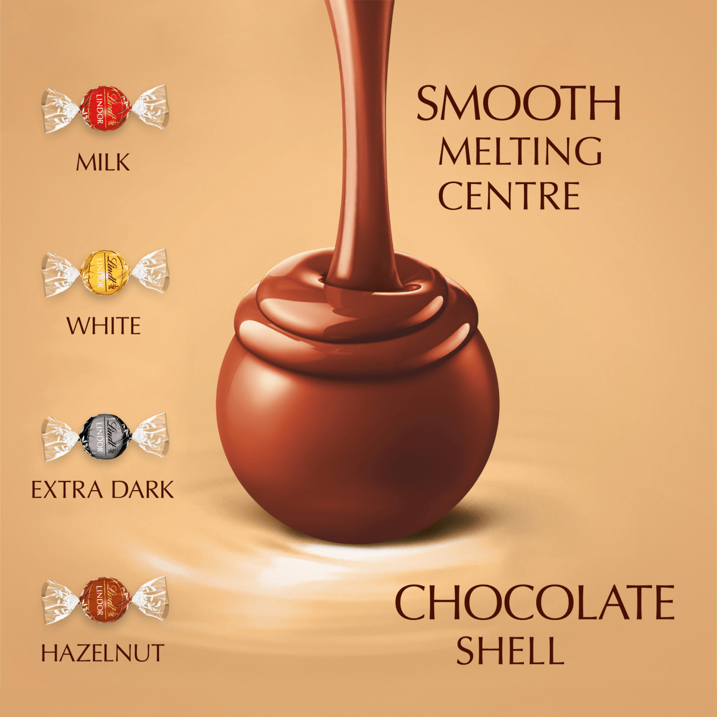 Lindt Lindor Assorted Chocolate Truffles Box 200g - UK Food & Drink - 8003340090276