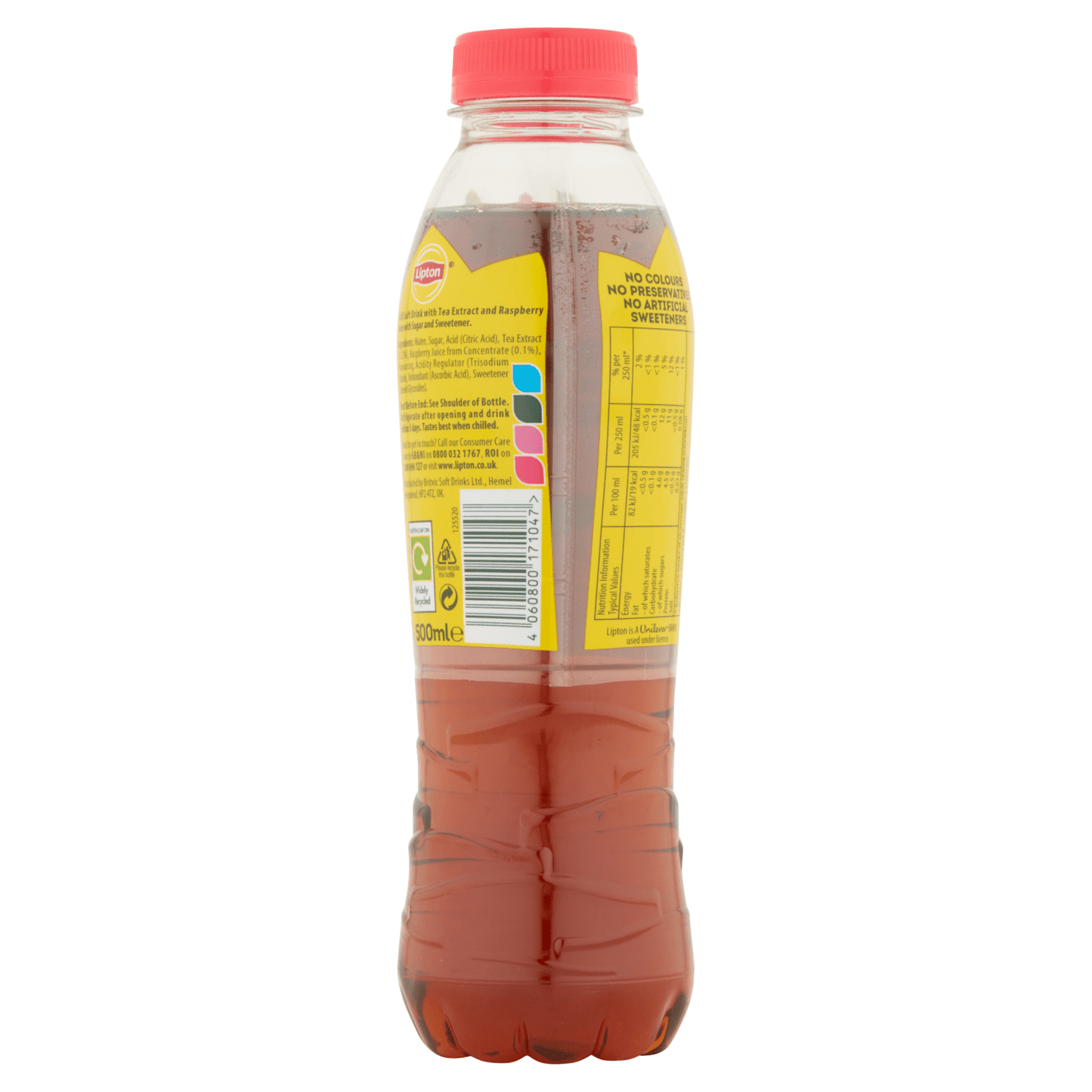 Lipton Raspberry Ice Tea 500ml - UK Food & Drink - 4060800171047