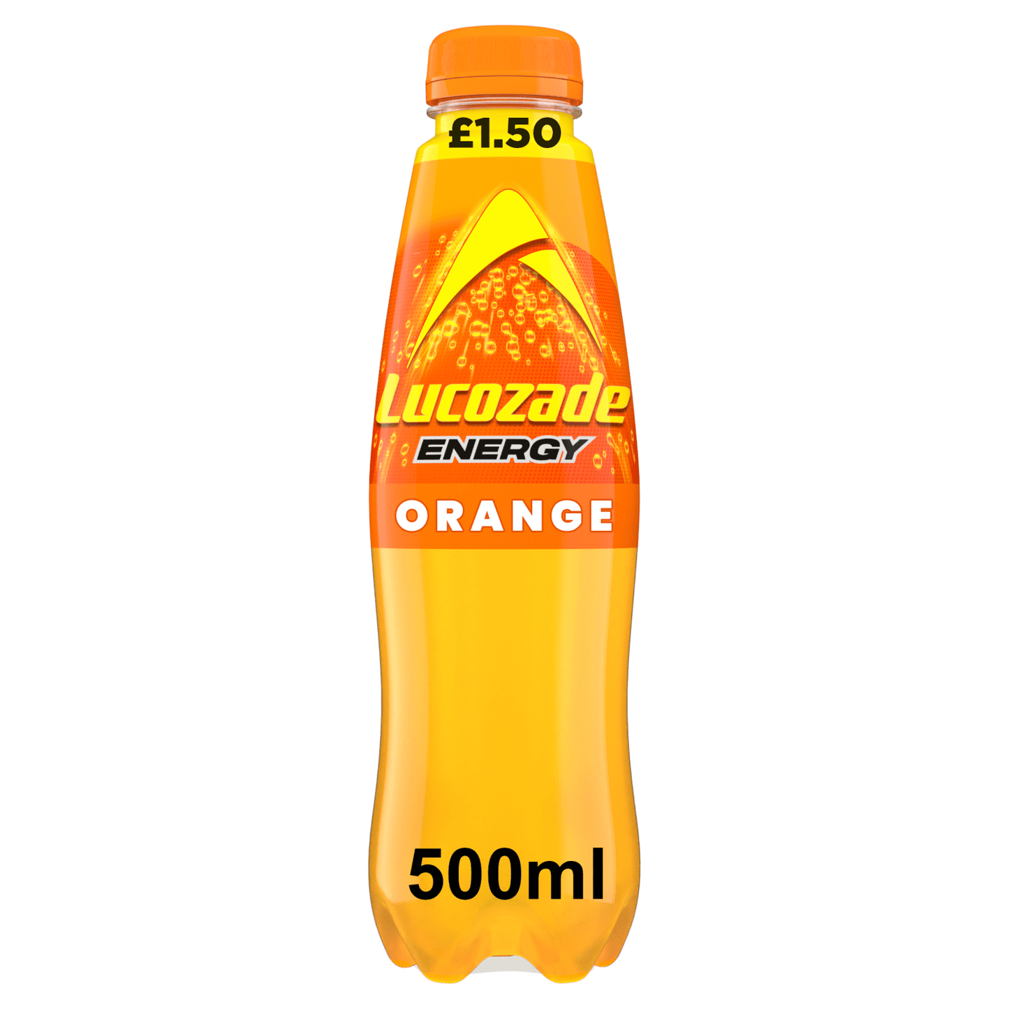 Lucozade Energy Drink Orange 500ml PMP £1.50 - UK Food & Drink - 5054267014220