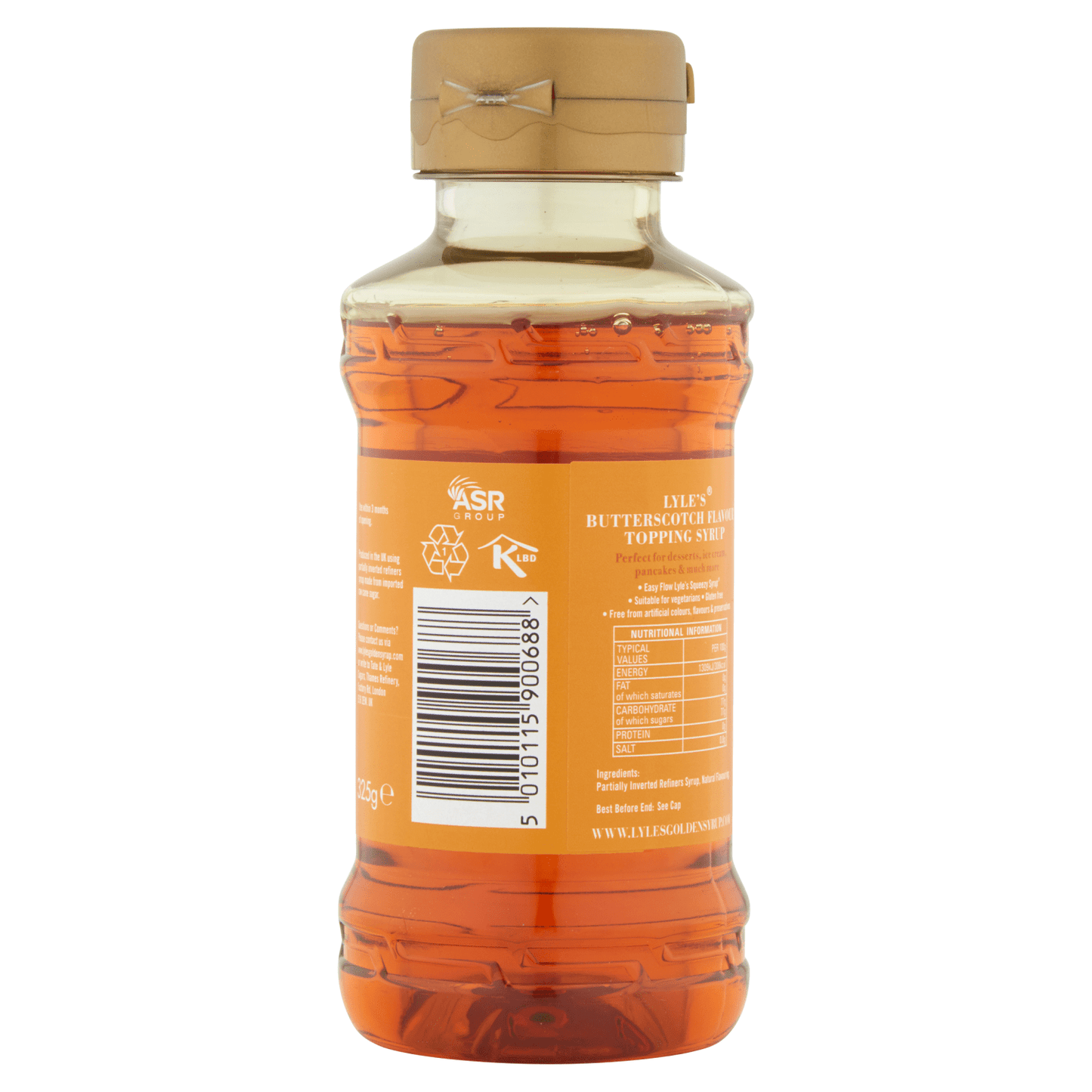 Lyle's Topping Syrup Butterscotch 325g - UK Food & Drink - 5010115900688