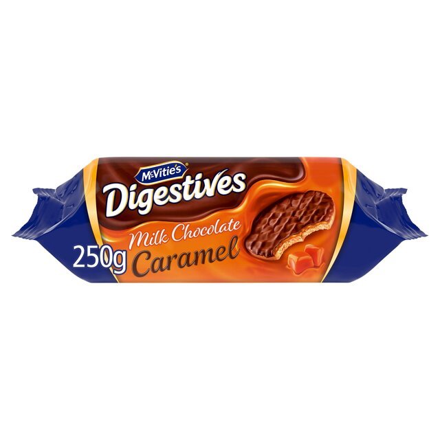 McVitie's Digestives Milk Chocolate the Caramel One 250g - UK Food & Drink - 5000168035659