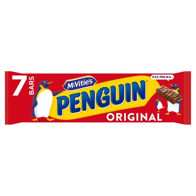 McVitie's Penguin Original Bars 7 x 24.6g (172.2g) - UK Food & Drink - 5000168210360