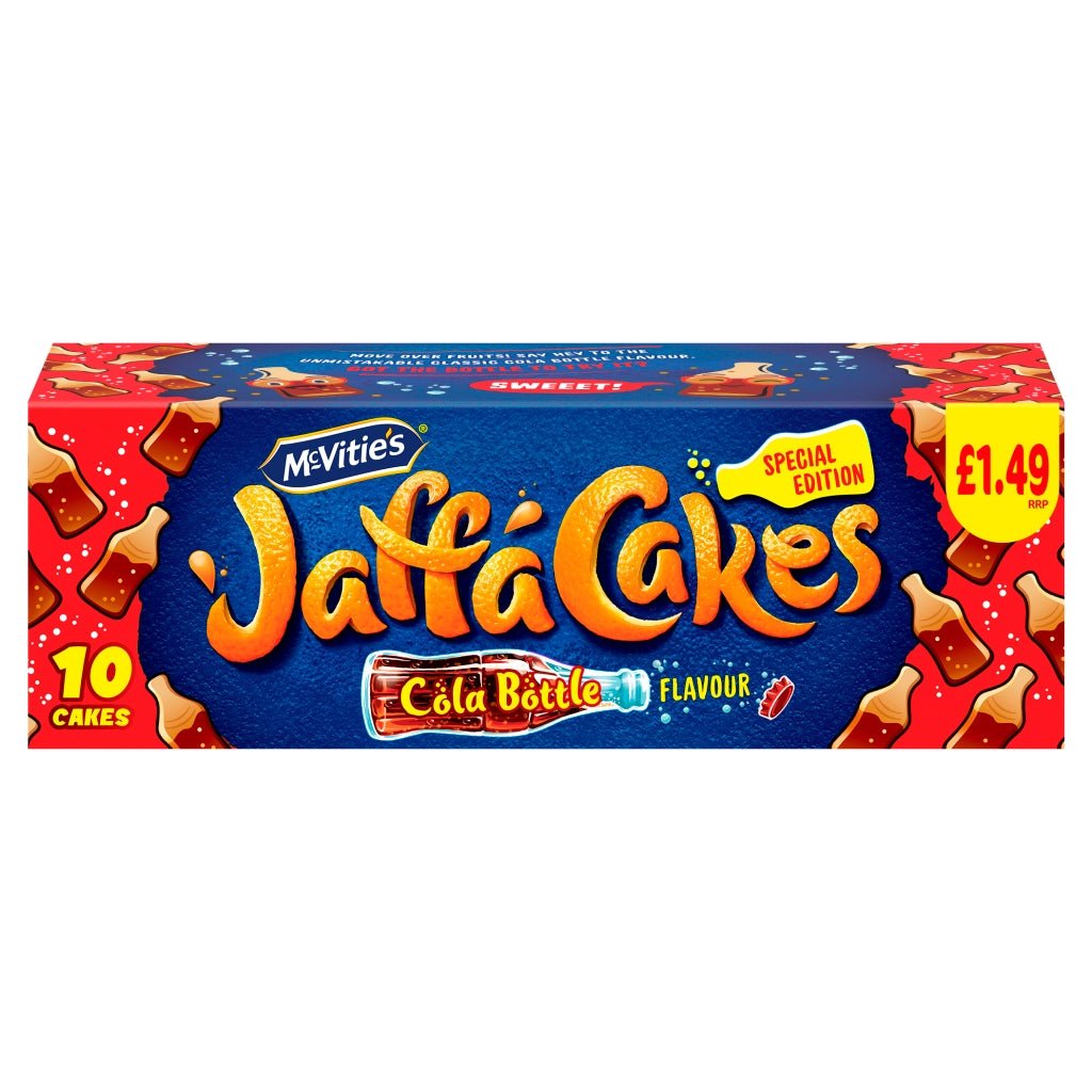 Mcvitie's Special Edition 10 Jaffa Cakes Cola Bottle Flavour - UK Food & Drink - 5000168006086