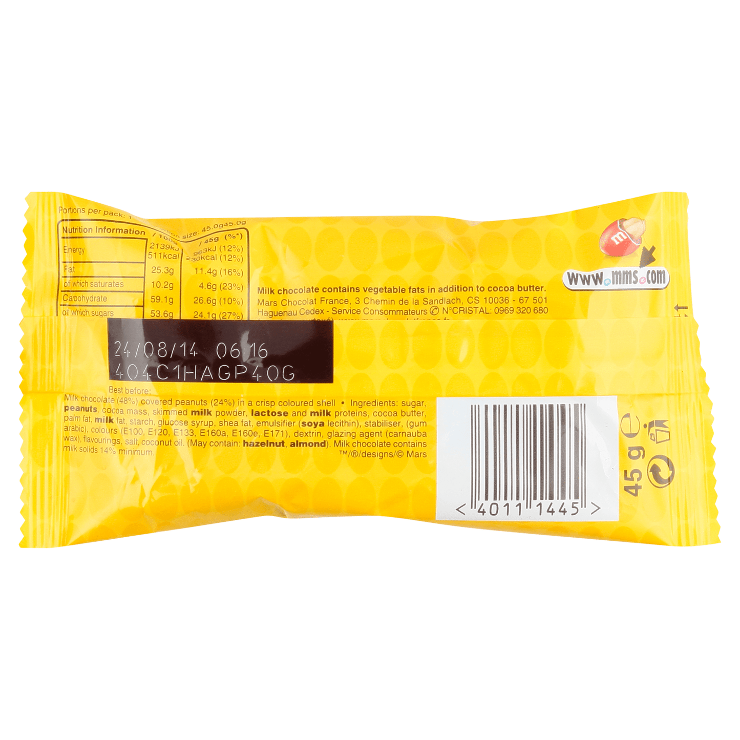 M&M's Peanut 45g - UK Food & Drink - 40111445