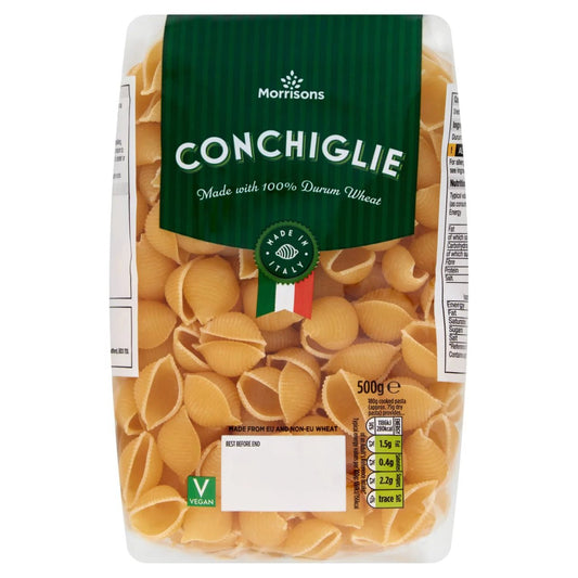 Morrisons Conchiglie 500g - UK Food & Drink - 5010251460848