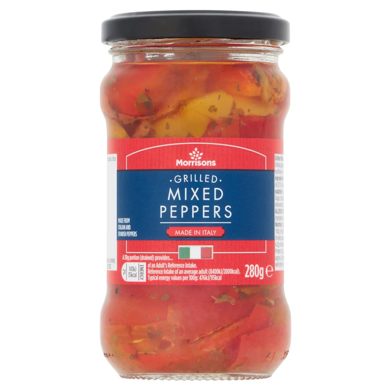 Morrisons Grilled Mixed Peppers 280g - UK Food & Drink - 5010251878469