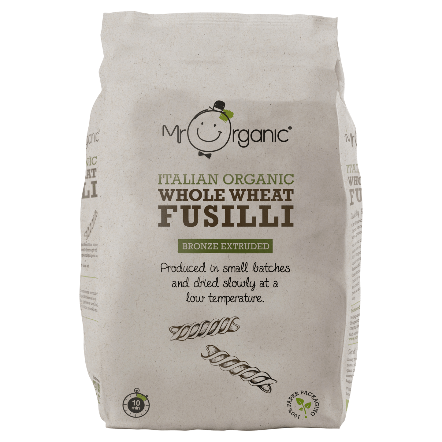 Mr Organic Italian Organic Whole Wheat Fusilli 500g - UK Food & Drink - 5060178071030