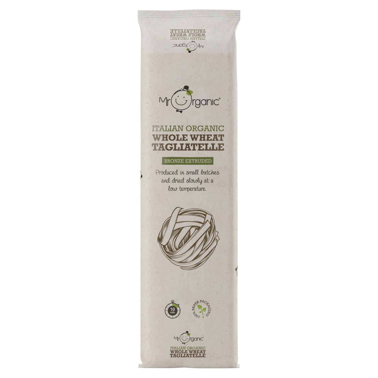 Mr Organic Italian Organic Whole Wheat Tagliatelle 500g - UK Food & Drink - 5060178071016