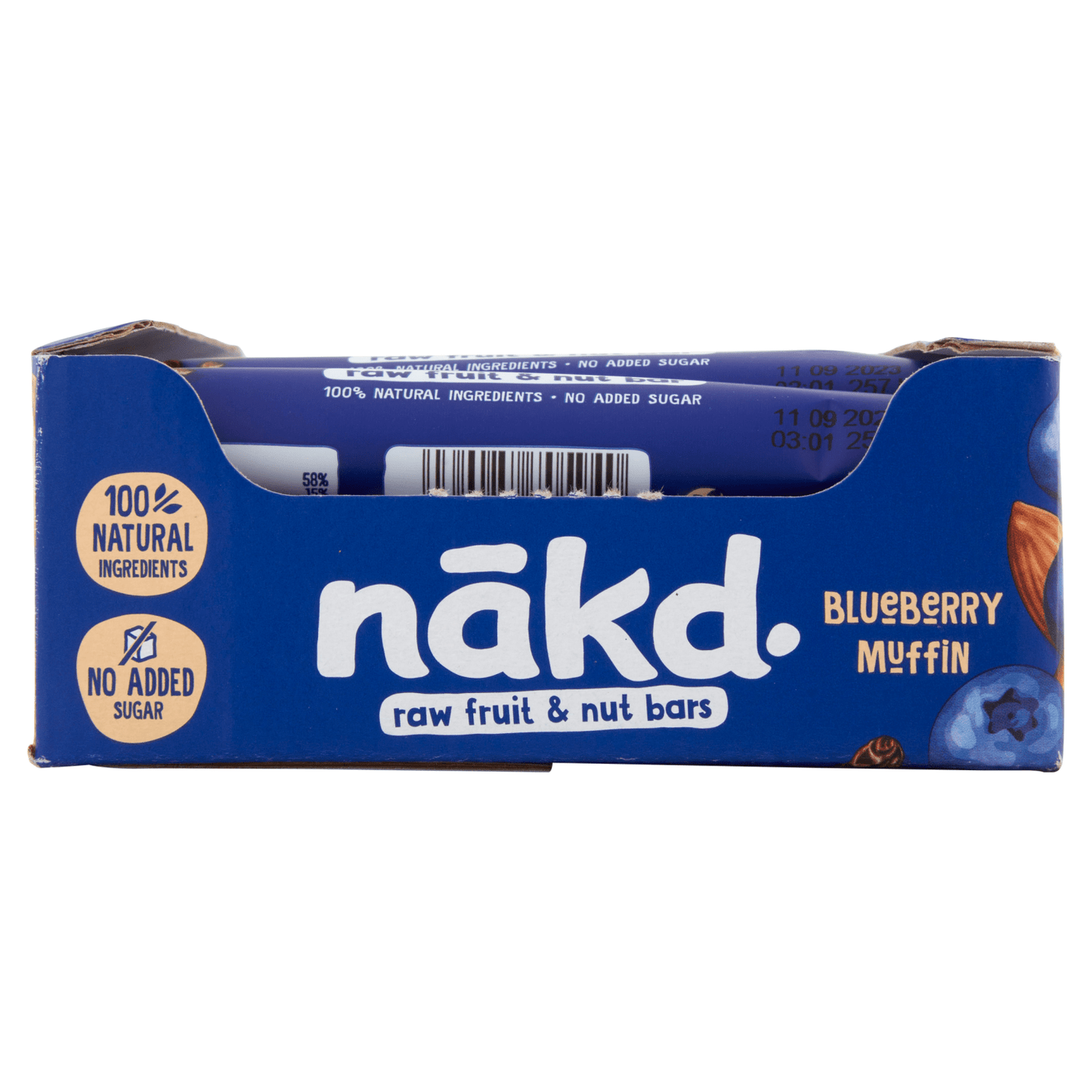 Nākd Blueberry Muffin Raw Fruit & Nut Bar 35g - UK Food & Drink - 5060088705940