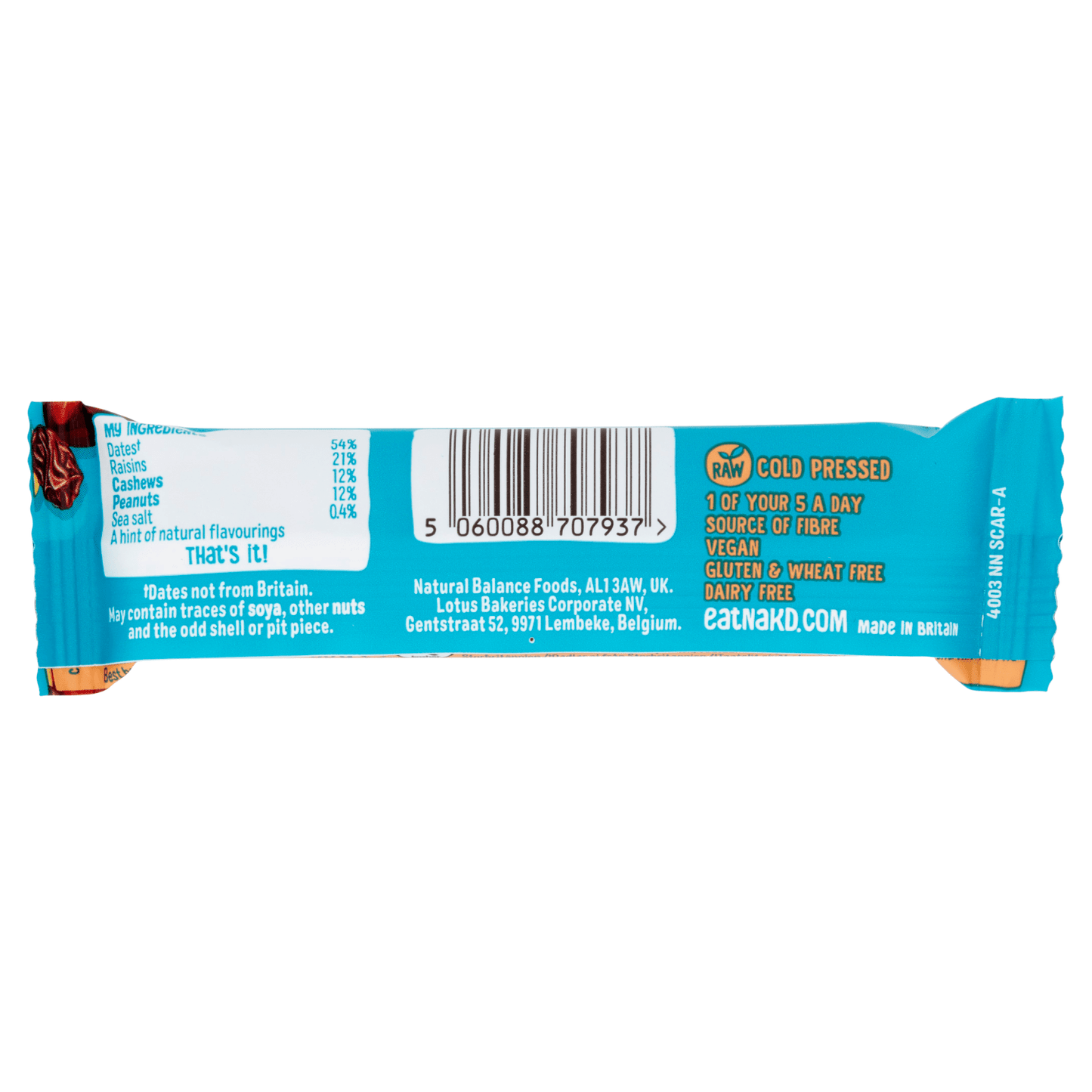 Nākd Salted Caramel Raw Fruit & Nut Bars 35g - UK Food & Drink - 5060088707937