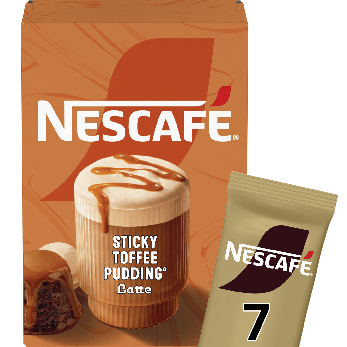 Nescafé Dessert Edition Sticky Toffee Pudding Latte 7 x 20g (140g) - UK Food & Drink - 8445290771414