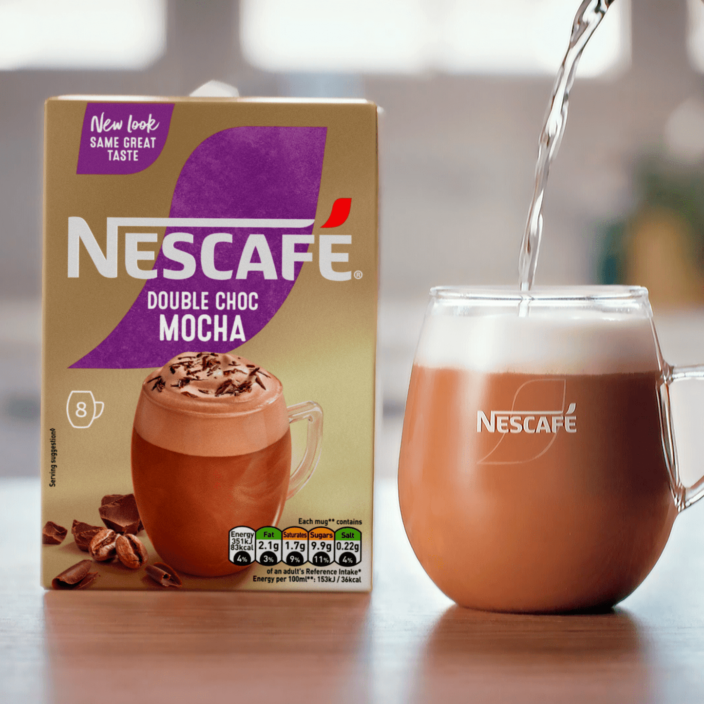 Nescafe Double Choc Mocha 8 x 20.9g (167.2g) - UK Food & Drink - 8445290161147