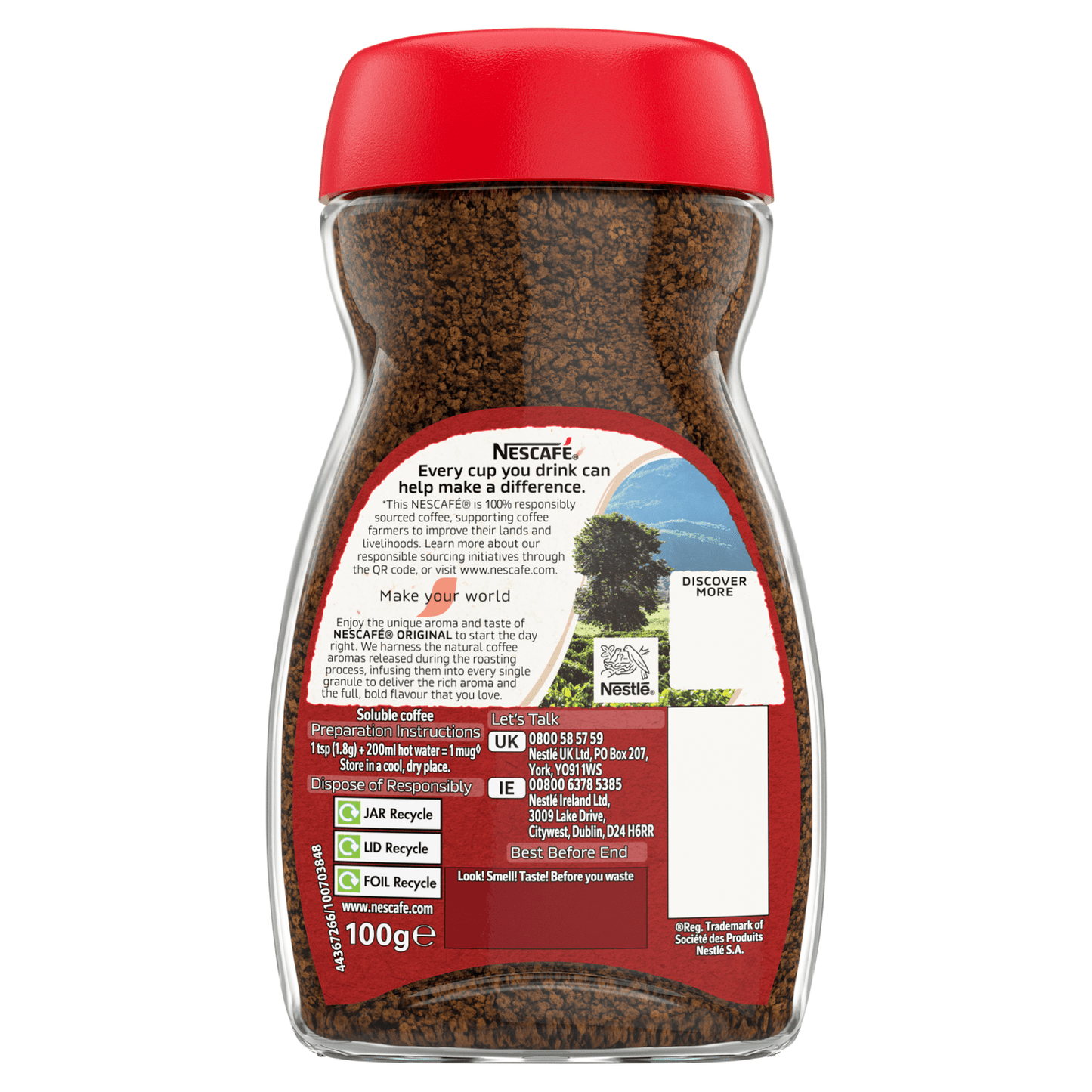 Nescafe Original 100g - UK Food & Drink - 5011546415468