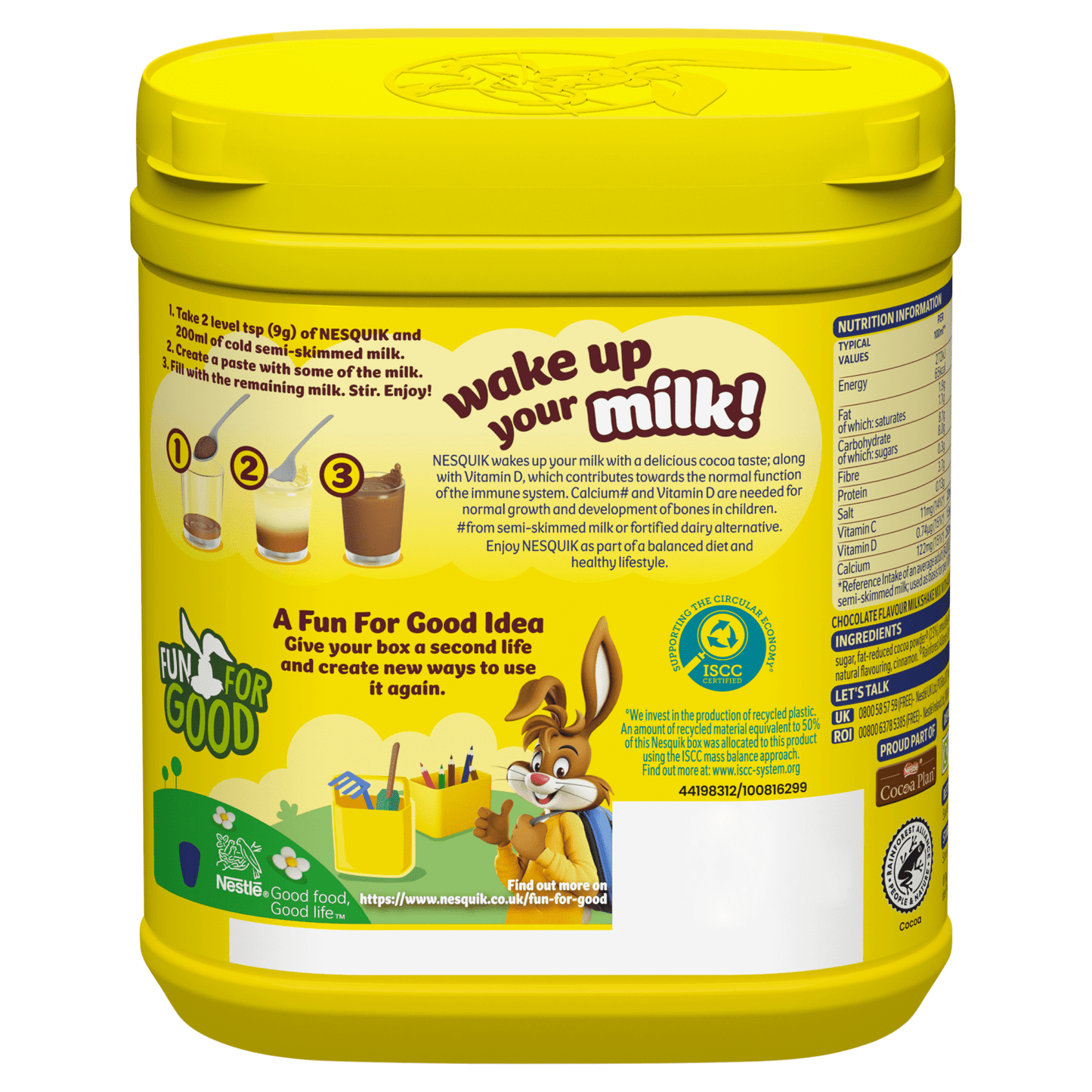 Nesquik Chocolate Flavour Milkshake Mix 500g - UK Food & Drink - 7613031513031