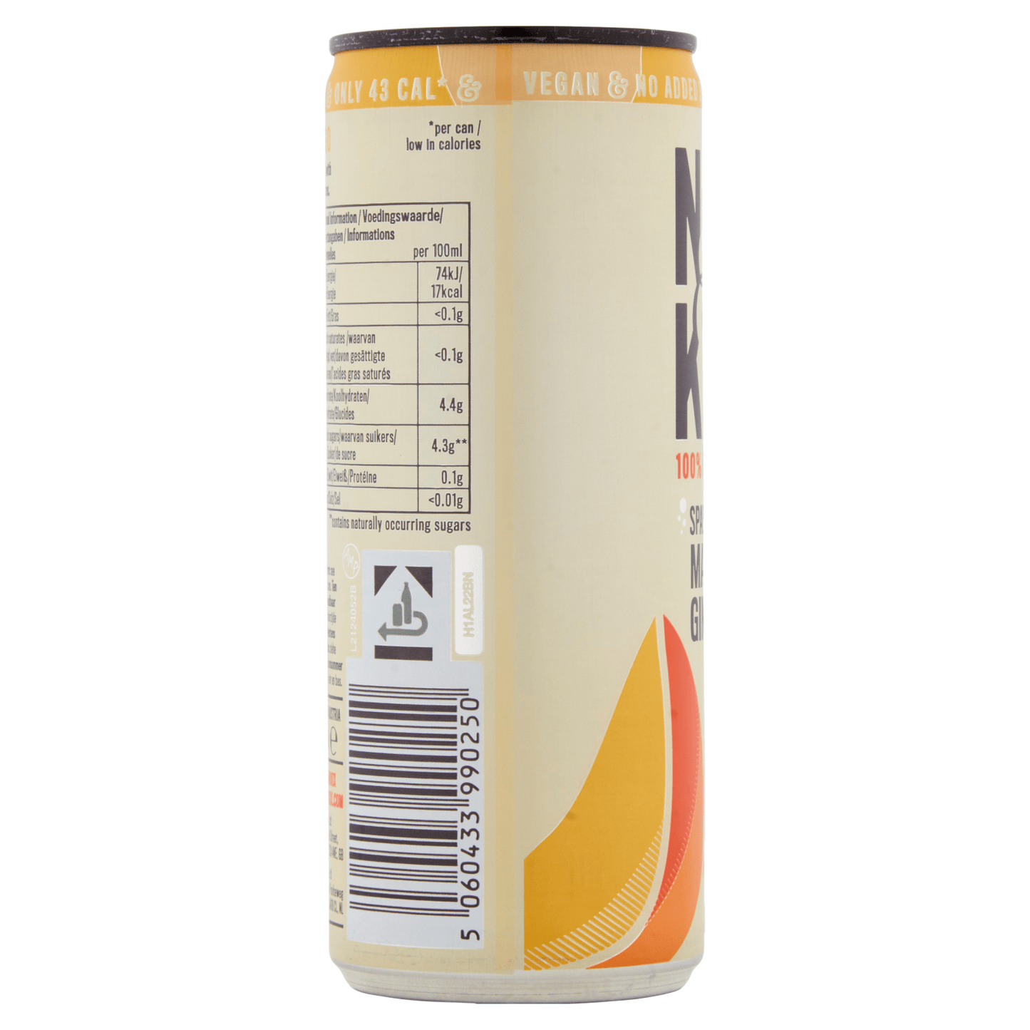 Nix&Kix Sparkling Mango Ginger 250ml - UK Food & Drink - 5060433990250