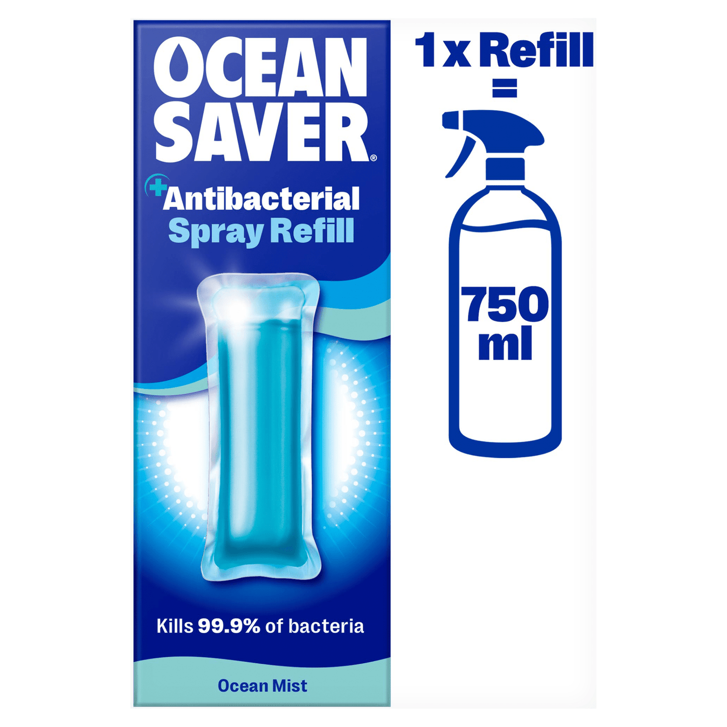 Oceansaver Anti - Bac Power - Cleaning EcoDrops Ocean Mist 10ml - UK Food & Drink - 5060727260069