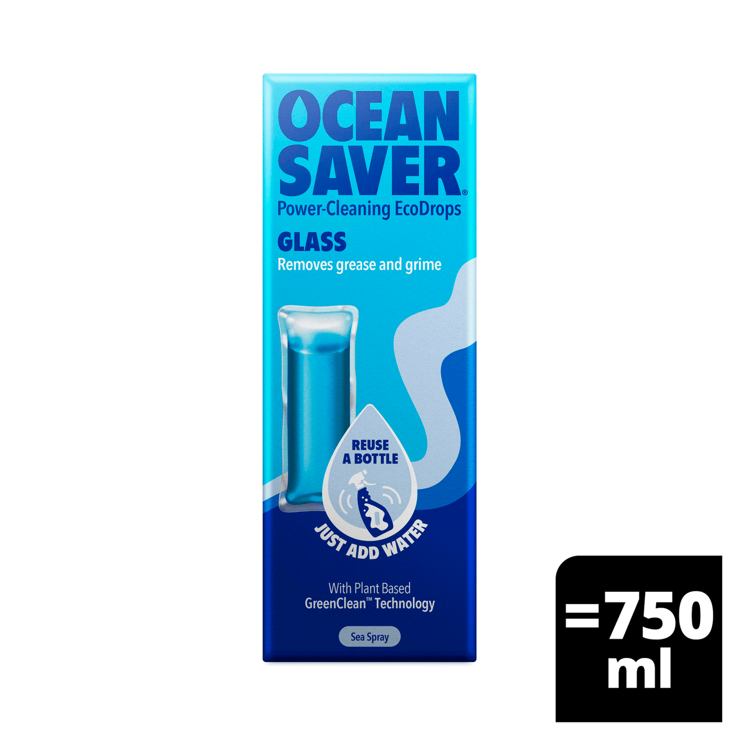 Oceansaver Glass Power - Cleaning EcoDrops Sea Spray 10ml - UK Food & Drink - 5060727260045