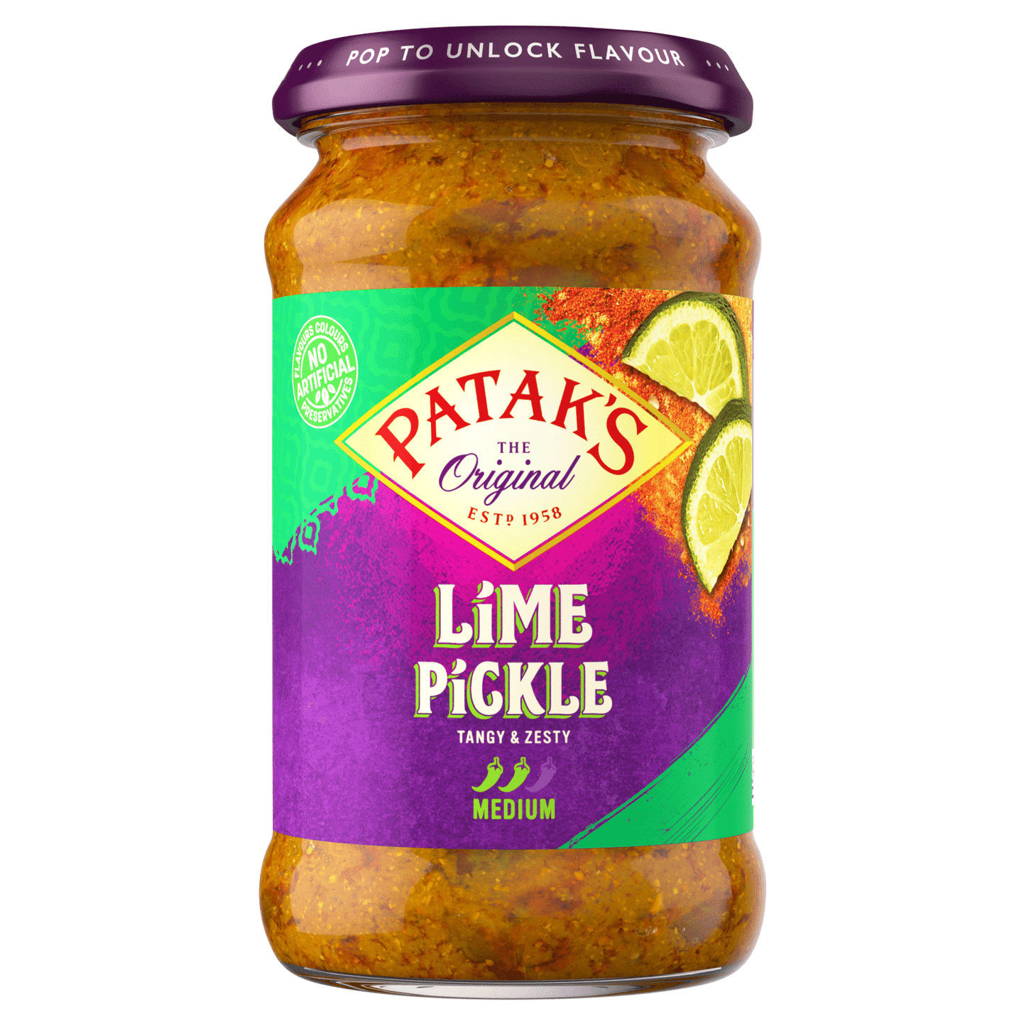 Patak's The Original Lime Pickle 283g - UK Food & Drink - 5011308000307