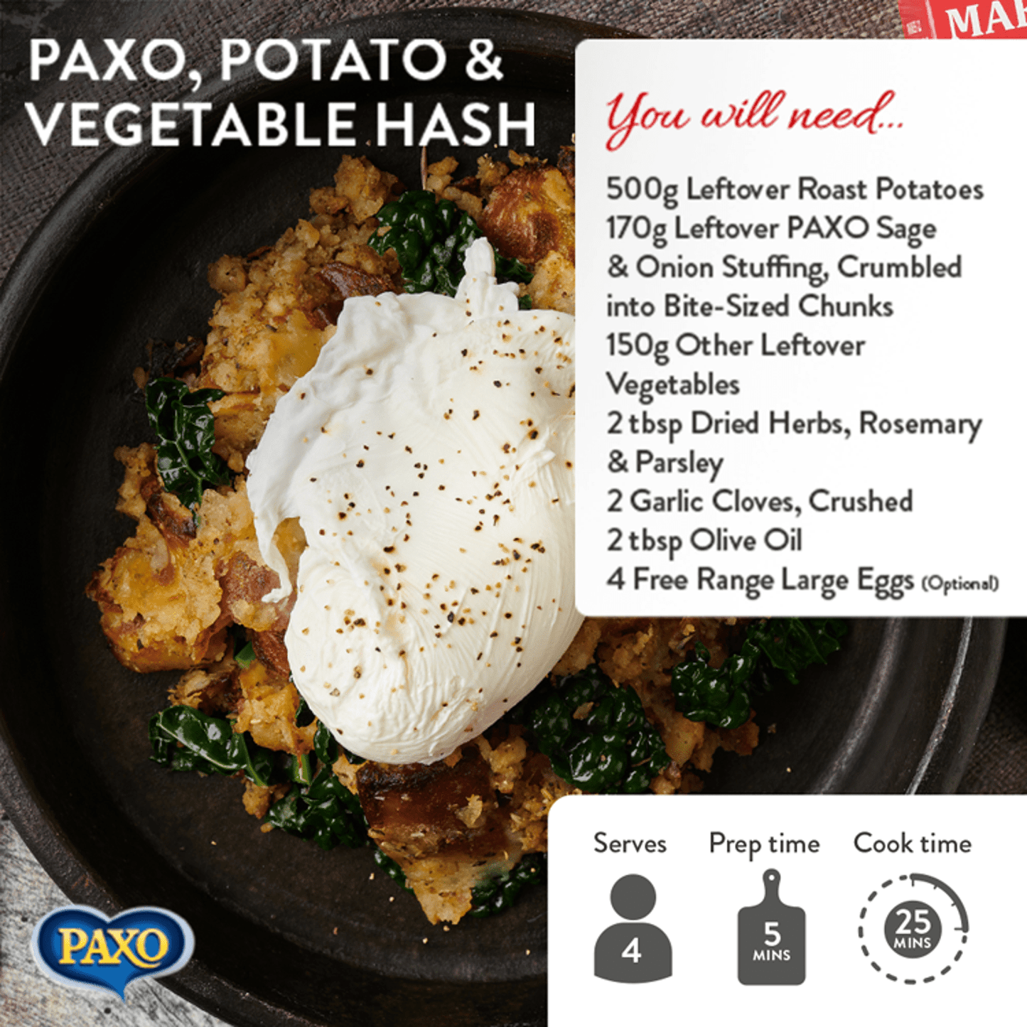 Paxo Sage & Onion Stuffing Mix 85g - UK Food & Drink - 5010024103910