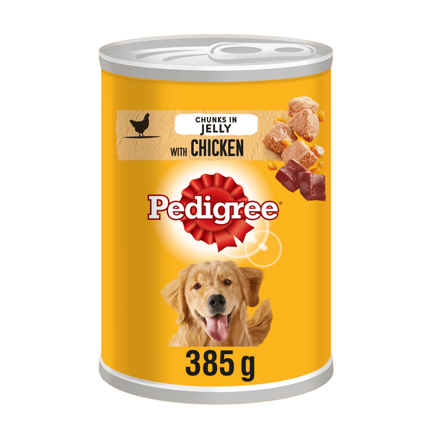 Pedigree Adult Wet Dog Food Tin Chicken in Jelly 385g - UK Food & Drink - 5000166052115